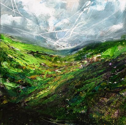 Wales countryside - a Paint Artowrk by Wimvandewege